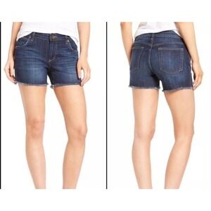 Kut from the‎ Kloth Women's Size 0 Gidget Fray Blue Jean Shorts Denim Raw Hem